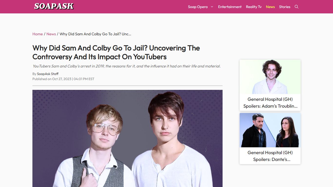 Why Did Sam And Colby Go To Jail? Uncovering The Controversy And Its ...