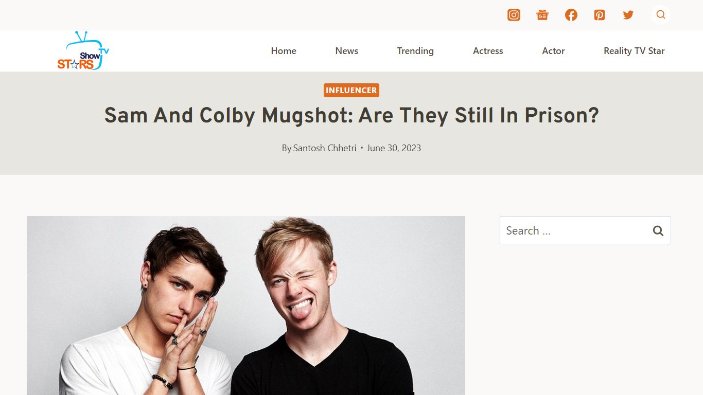 Sam And Colby Mugshot: Are They Still In Prison? - TV Show Stars